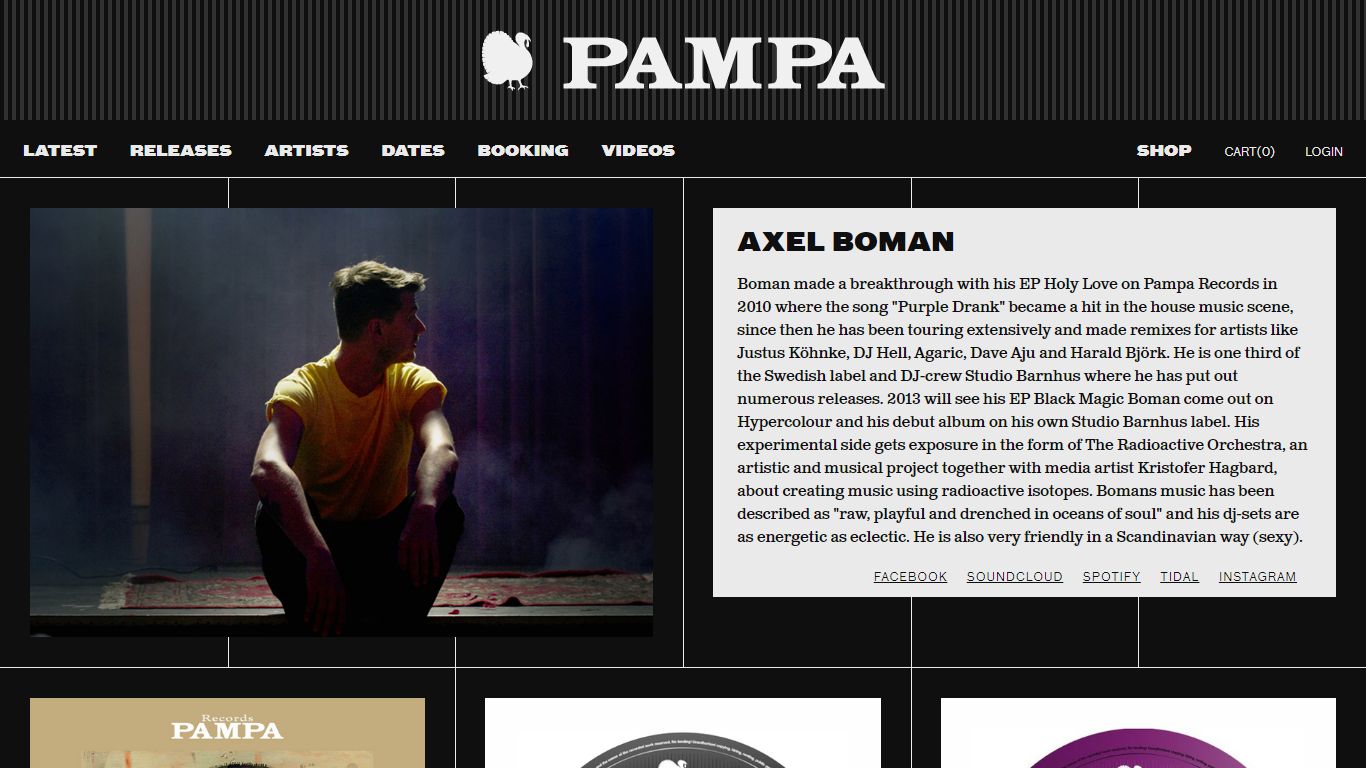 Artists - Axel Boman - Pamparecords